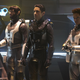 Spock, Gant (or really, Control-Gant), and Michael beam aboard the wayward Section 31 ship.